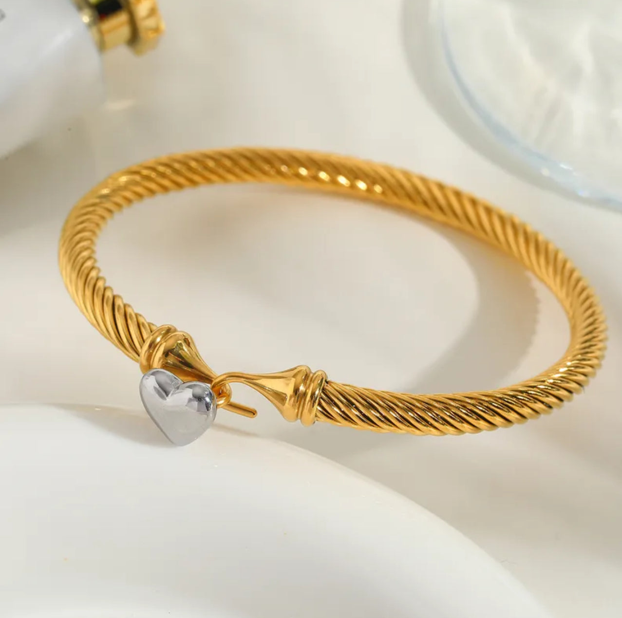 Madi Heart Bracelets Silver & Gold